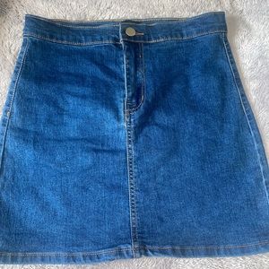 Jean mini skirt